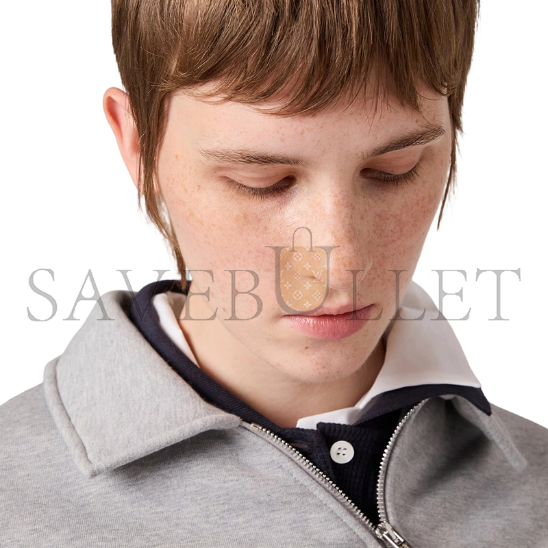 MIU MIU ZIPPERED COTTON FLEECE JACKET MJLA04